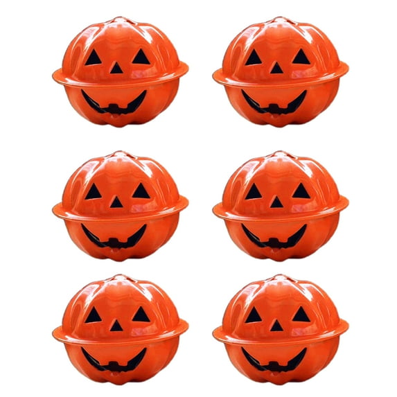 UDIYO 12Pcs Pumpkin Jingle Bells Halloween Pumpkin Bell Mini Lanterns Christmas Tree Decorations Halloween Decor Festival Decoration Iron Jingle Bells Unique Decoration Pendants