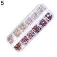 thumbnail image 1 of UDIYO 1440Pcs Nail Art Tips Rhinestone Glitter Faux Diamond 3D Manicure DIY Decoration, 1 of 7
