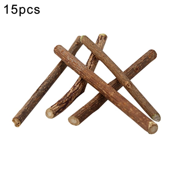 UDIYO 15/20Pcs Pet Cats Kitten Snacks Matatabi Chew Stick Molar Cleaning Teeth Toy