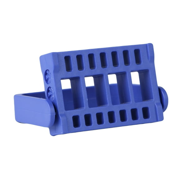 UDIYO 16 Holes Nail Drill Bit Tool Box Holder Grinding Head Display Rack Storage Stand