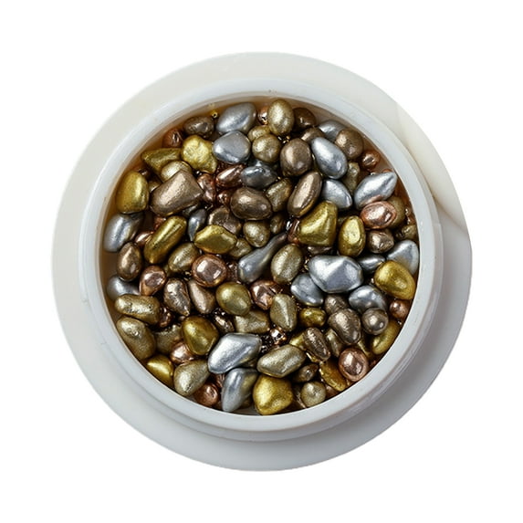 UDIYO 1Box Nail Art Pearl Exquisite DIY Lightweight Shaped Pearl Stone Shell Nail Art Accessories for Women