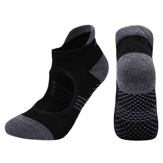 UDIYO 1Pair Non-slip Yoga Socks Combed Cotton Breathable Indoor Fitness Dance Socks