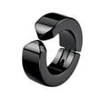 thumbnail image 1 of UDIYO 1Pc Men Titanium Steel Round Non-Pierced Ear Cuff Clip Earring Pendant for Party Club, 1 of 7