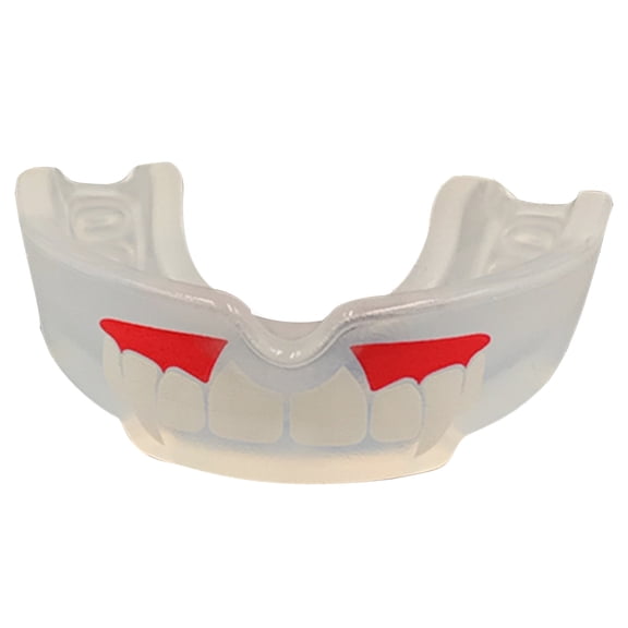 UDIYO 1Pc Taekwondo Muay Thai Fangs Pattern Mouthguard Teeth Protector Mouth Guard