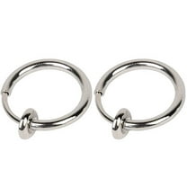 UDIYO 2 Pcs Fake Clip on Spring Nose Septum Ring Earring Non Piercing Unisex Jewelry