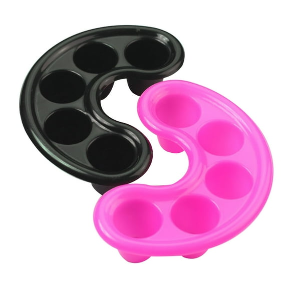 UDIYO 2 Pcs Separate Finger Nail Art Tips Soak Treatment Remover Manicure Bowl Tool