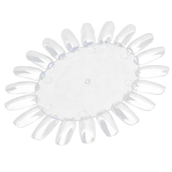 UDIYO 20 Colors Nail Art Acrylic False Tip Practice Round Wheel Mould DIY Display Tool