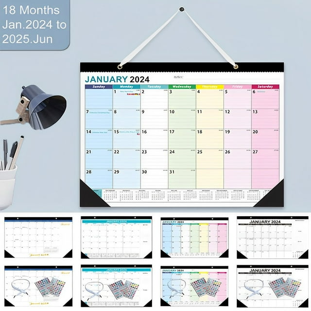 UDIYO 2024 Wall Desk Calendar Thick Paper with Corner Protectors UDIYO 2024 Wall Desk Calendar Thick Paper with Corner Protectors