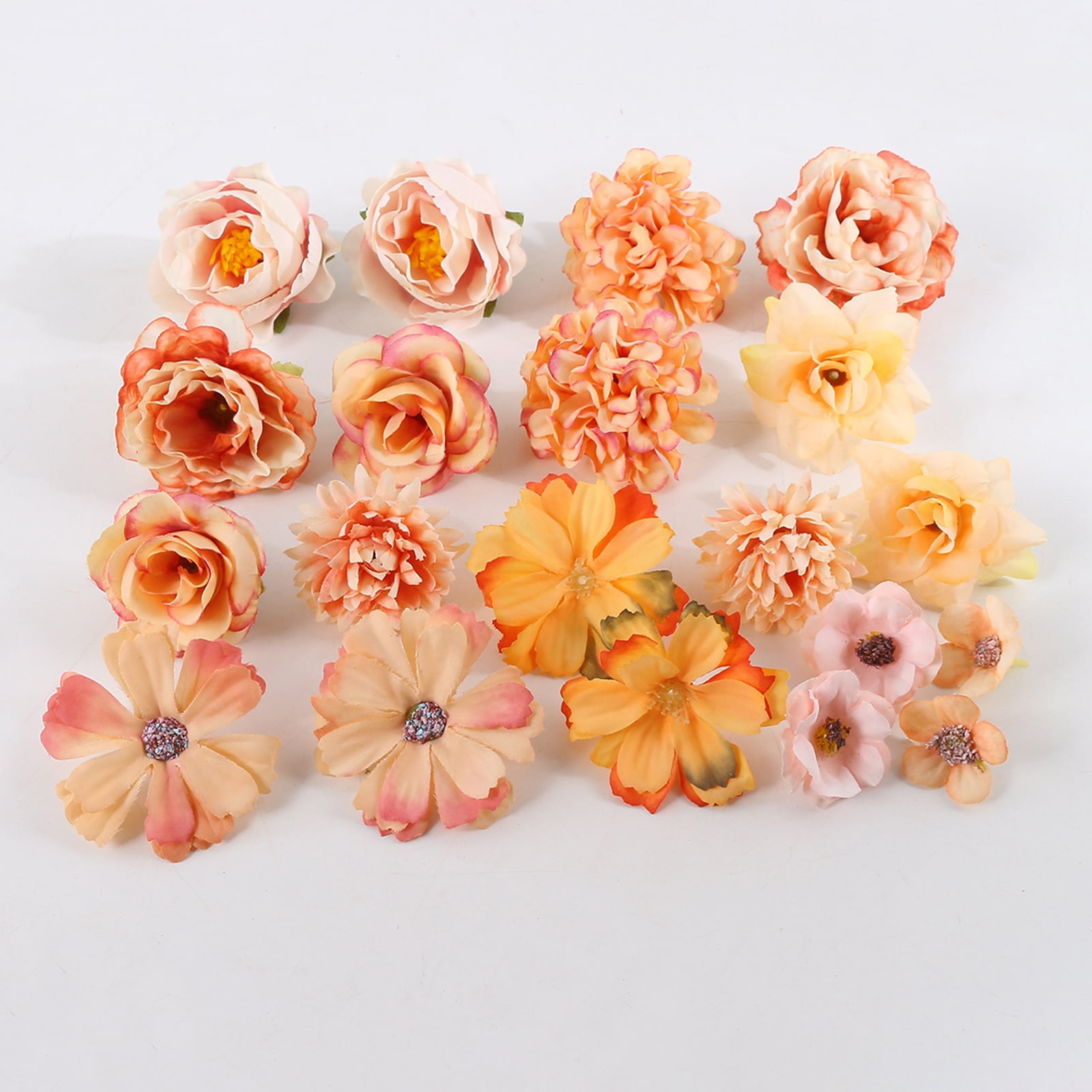 UDIYO 20Pcs Fake Flower Head Vivid Antifall Pretty，Fake Chrysanthemum