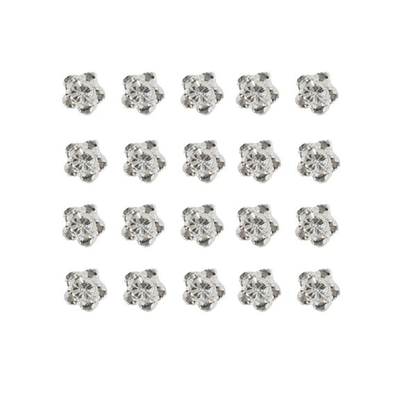UDIYO 20Pcs Nail Ornaments Delicate Shape Rust-proof Alloy Bow-knot Wreath Nail Art Decor Manicure Designs Nail Supplies