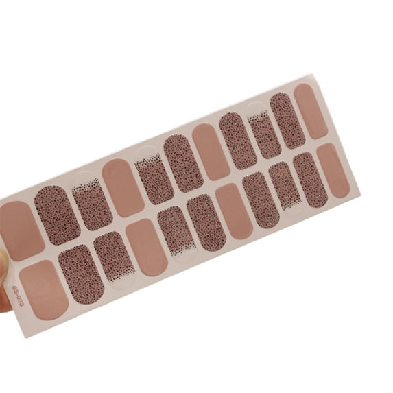 UDIYO 22Pcs Nail Sticker Fashion DIY Mini Self-Adhesive Shiny Manicure Decals for Salon