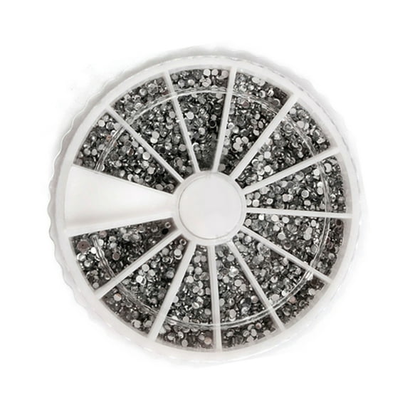 UDIYO 2400 Pcs/Wheel Nail Art Decoration DIY Easy to Apply Smellless Cute Fingernail Decoration Stickers for Salon