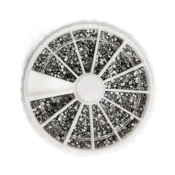 UDIYO 2400 Pcs/Wheel Nail Art Decoration DIY Easy to Apply Smellless Cute Fingernail Decoration Stickers for Salon