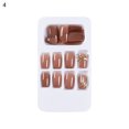 thumbnail image 1 of UDIYO 24Pcs Nail Patch Environmentally Friendly Wear-resistant ABS Wearable Reusable Nail Tips for Dating, 1 of 7