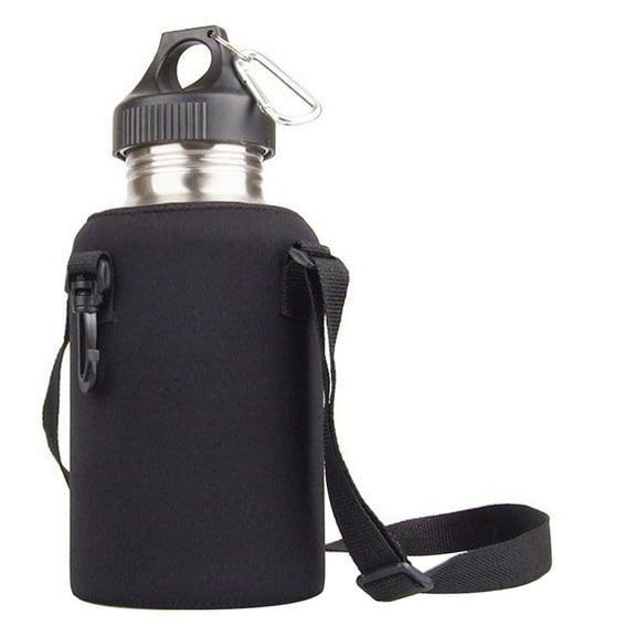 UDIYO 2L/2000ml Travel Stainless Steel Tea Water Bottle Carrier Insulated Bag Holder