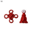 thumbnail image 1 of UDIYO 2Pcs Manicure Decoration Wide Application Easy to Apply Alloy Red Chinese Knot Nail Art Ornament for Bride, 1 of 7
