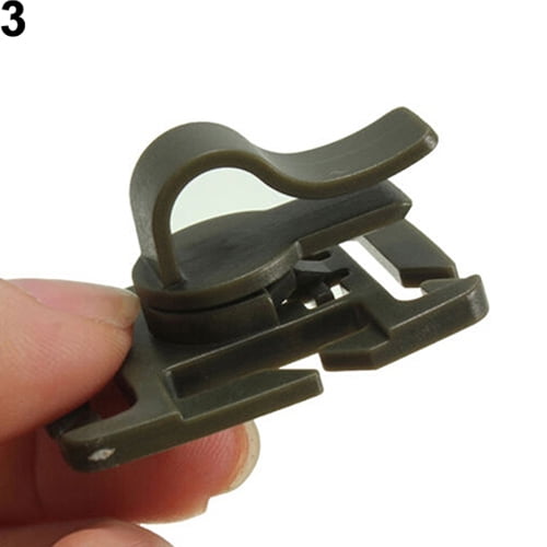 UDIYO 2Pcs Rotatable Water Bladder Tube Trap Hose Clip for Webbing Hydration Backpack