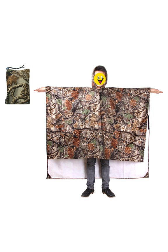 3 In 1 Outdoor Waterproof Backpack Raincoat Tent Beach Mat Sun Protection Canopy