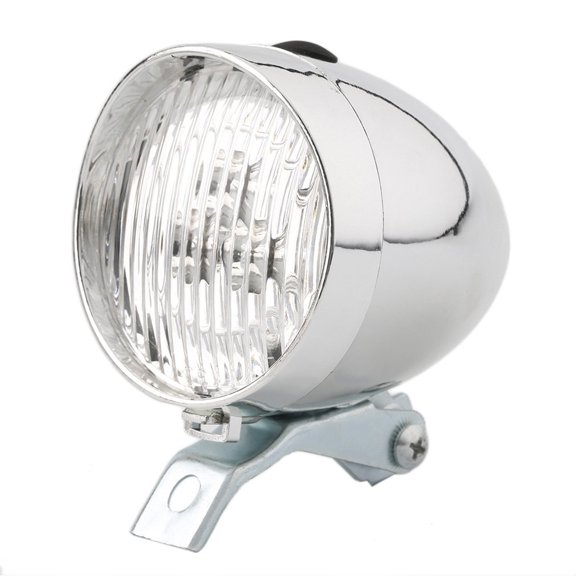 UDIYO 3 LED 2Modes Bicycle Bike Front Light Lamp Headlight Vintage Flashlight Headlamp