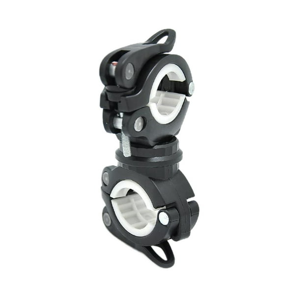 UDIYO 360 Degree Rotation Cycling Bike Flashlight Handlebar Holder Mount Clamp Clip