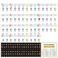 thumbnail image 1 of UDIYO 37/49/54/61/88 Key Transparent Detachable Music Decal Piano Keyboard Sticker, 1 of 5