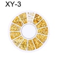 thumbnail image 1 of UDIYO 3D Metallic Metal Rivet Heart Moon Star Nail Tips Decorations Manicure Tools, 1 of 7