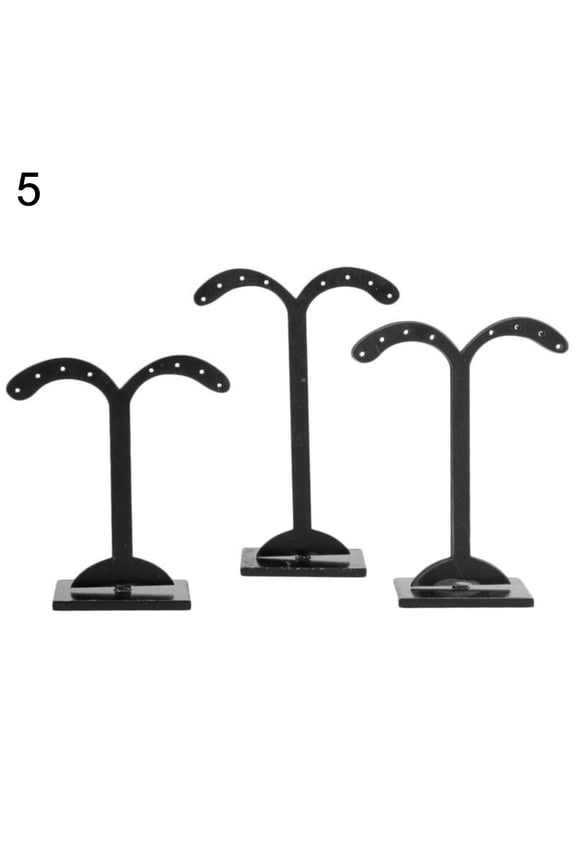 3Pcs Crotch Earring Ear Studs Jewelry Rack Display Stand Storage Hanger Holder