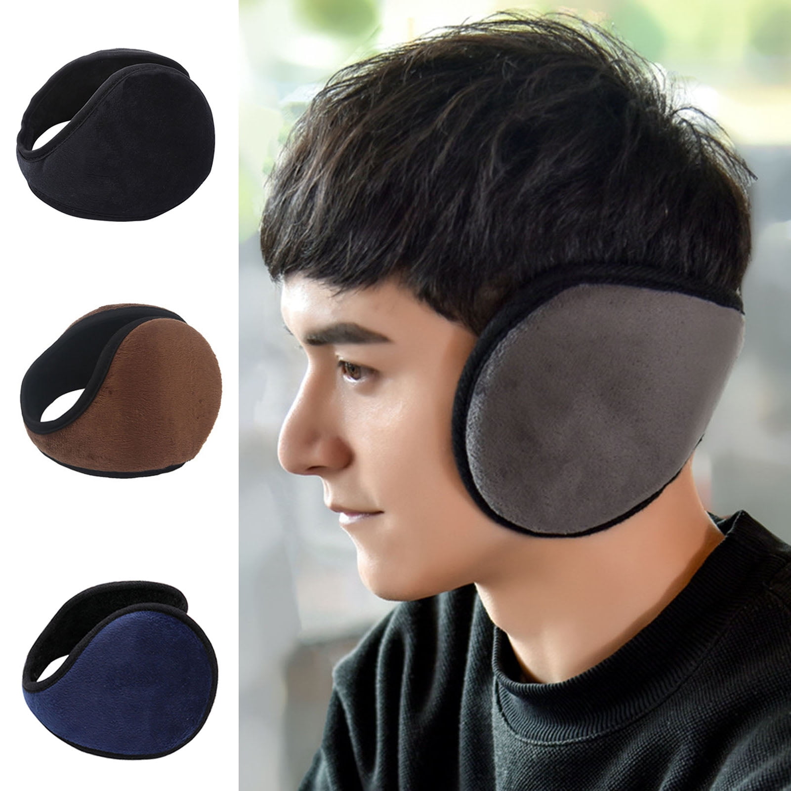 GERGELLA Ear Muffs For Winter Men Women, Fleece Ear Warmers