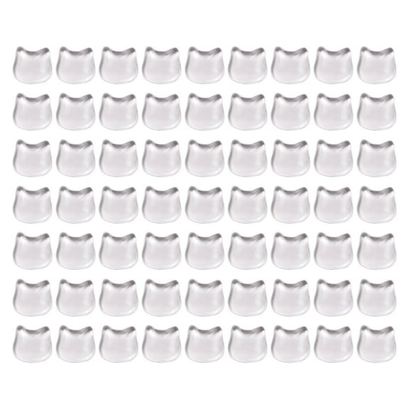 UDIYO 48Pcs Nail Polish Display Water Ripple Irregular Shape Nail Art Tool Transparent Nail Color Board Tips Swatch Card for Showing Gel Polish