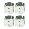 thumbnail image 1 of UDIYO 4Pcs Dice Shape Car Motorcycle Wheel Tyre Air Valve Stem Anti-dust Cover Caps, 1 of 7