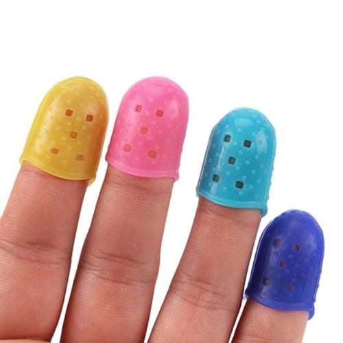 UDIYO 4Pcs Guitar Fingertip Protectors Finger Guards for Ukulele Guitar Accessories