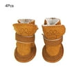 thumbnail image 1 of UDIYO 4Pcs Pet Dog Shoes Non-slip Chihuahua Soft Sole Winter Warm Adjustable Boots, 1 of 7
