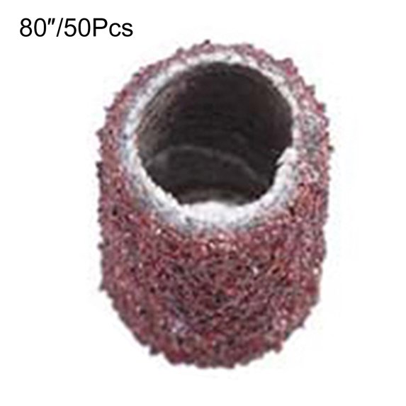 UDIYO 50 Pcs Sanding Band Grinding Wheel Nail Art DIY Pedicure Sander Sandingsleeve