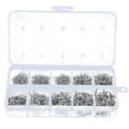thumbnail image 1 of UDIYO 500Pcs 10 Sizes Assorted Sharpened Fish Hooks Lures Baits and Fishing Tackle Box, 1 of 5