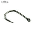 thumbnail image 1 of UDIYO 500Pcs 10 Sizes Assorted Sharpened Fishing Hooks Lures Baits with Tackle Box, 1 of 6