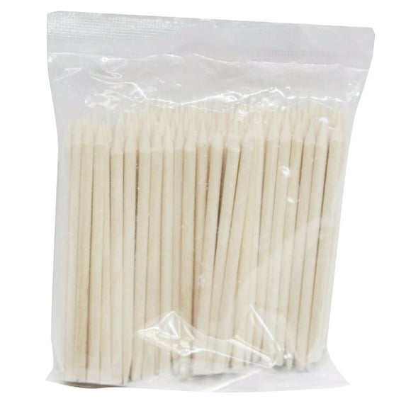 UDIYO 50Pcs Cuticle File Portable Easily Clean Wooden Lightweight Nail Remover for Home