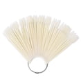 thumbnail image 1 of UDIYO 50Pcs Fan-shape Nail Art Tips Polish Board Display Practice Sticks Manicure Tool, 1 of 6