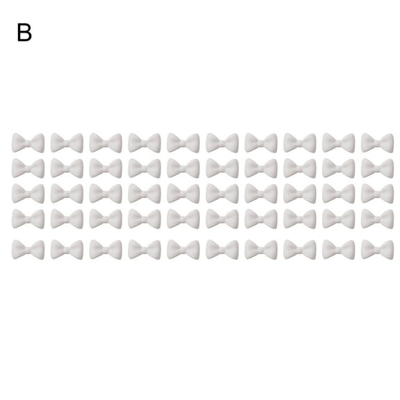 UDIYO 50Pcs/Set Nail Ornament Engraved 3D Effect Mini Bowknot Nail Art Decoration Fingernail Accessories for Female