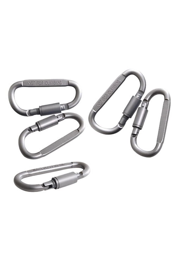 5Pcs Aluminum Alloy Carabiner D-Ring Key Chain Keychain Clip Hook Outdoor Buckle
