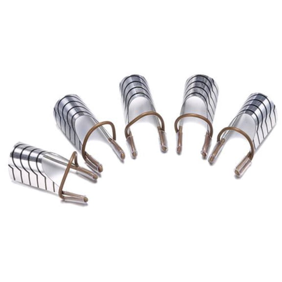 UDIYO 5Pcs Women Reusable UV Gel Acrylic Tips Nail Art Extension Guide Form Tool
