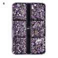 thumbnail image 1 of UDIYO 6 Grids/Box 1688Pcs Fingernail Ornament DIY Decorative Glass Nail Art Accessories Super Flash Rhinestone for Personal Use, 1 of 7