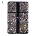 thumbnail image 1 of UDIYO 6 Grids/Box 1688Pcs Fingernail Ornament DIY Decorative Glass Nail Art Accessories Super Flash Rhinestone for Personal Use, 1 of 7
