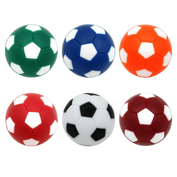 UDIYO 6Pcs Table Soccer Ball Eye-catching Replacement Multicolor Foosball Table Mini Ball for Indoor