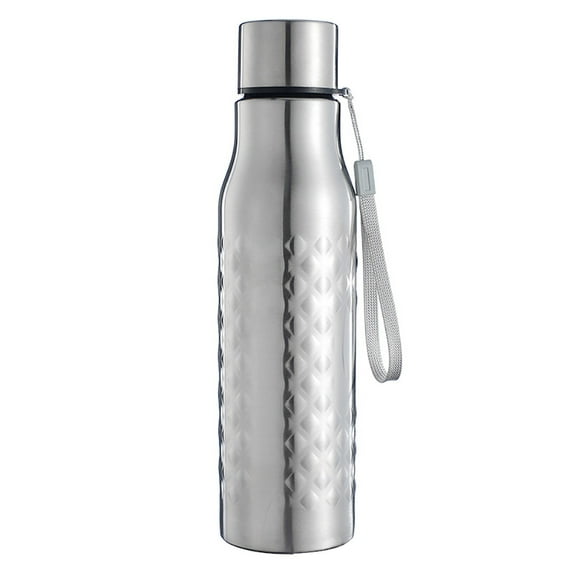 UDIYO 750ml Rhombus Stainless Steel Large Capacity Outdoor Sports Cycling Water Bottle