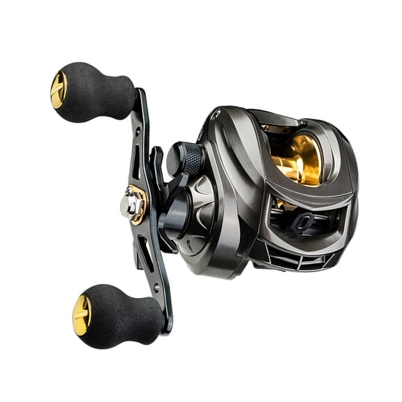UDIYO AK2000 Magnetic Brake Fishing Reel Rotating Button 12 Gears Baitcasting Explosion-Proof Line Water Drop Wheel for Outdoors