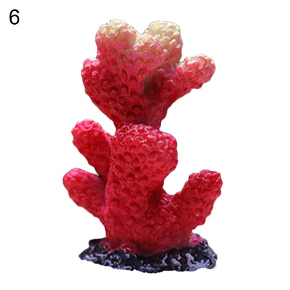 UDIYO Aquarium Artificial Resin Coral Fish Tank Non-toxic Landscape Underwater Decor