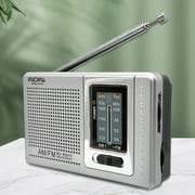 UDIYO BC-R2011 FM World Receiver Telescopic Antenna Great Reception Easy to Carry Mini Portable Pocket AM FM Radio for Entertainment