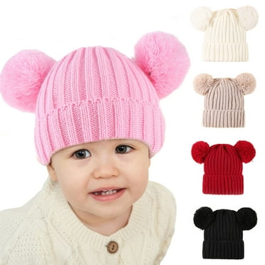 Cute Baby Toddler Winter Beanie Warm Hat Hooded Scarf Earflap Knitted ...