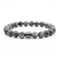 thumbnail image 1 of UDIYO Beaded Bracelet Magnetic Decorative Elastic Rope Stretch All-match Stress Relief Gift 8mm Natural Faux Stone Tiger Eye Beads Healing Bracelet for Daily Life, 1 of 7