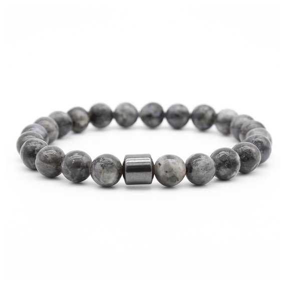 UDIYO Beaded Bracelet Magnetic Decorative Elastic Rope Stretch All-match Stress Relief Gift 8mm Natural Faux Stone Tiger Eye Beads Healing Bracelet for Daily Life